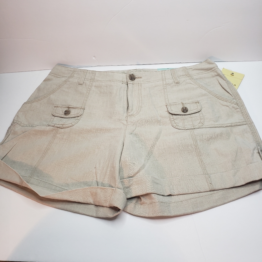 NEW Sonoma Linen Shorts Bundle Lightweight Coastal Cargo Minimalist Rope Belt - Picture 13 of 14